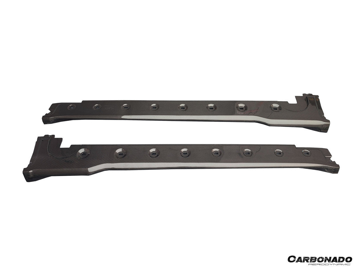 2020-2026 Porsche 911 992.1 | 992.2 Carrera | Targa Turbo SD Style Autoclave Carbon Fiber Side Skirts | Fits 4, 4S, GTS, T, Cabriolet