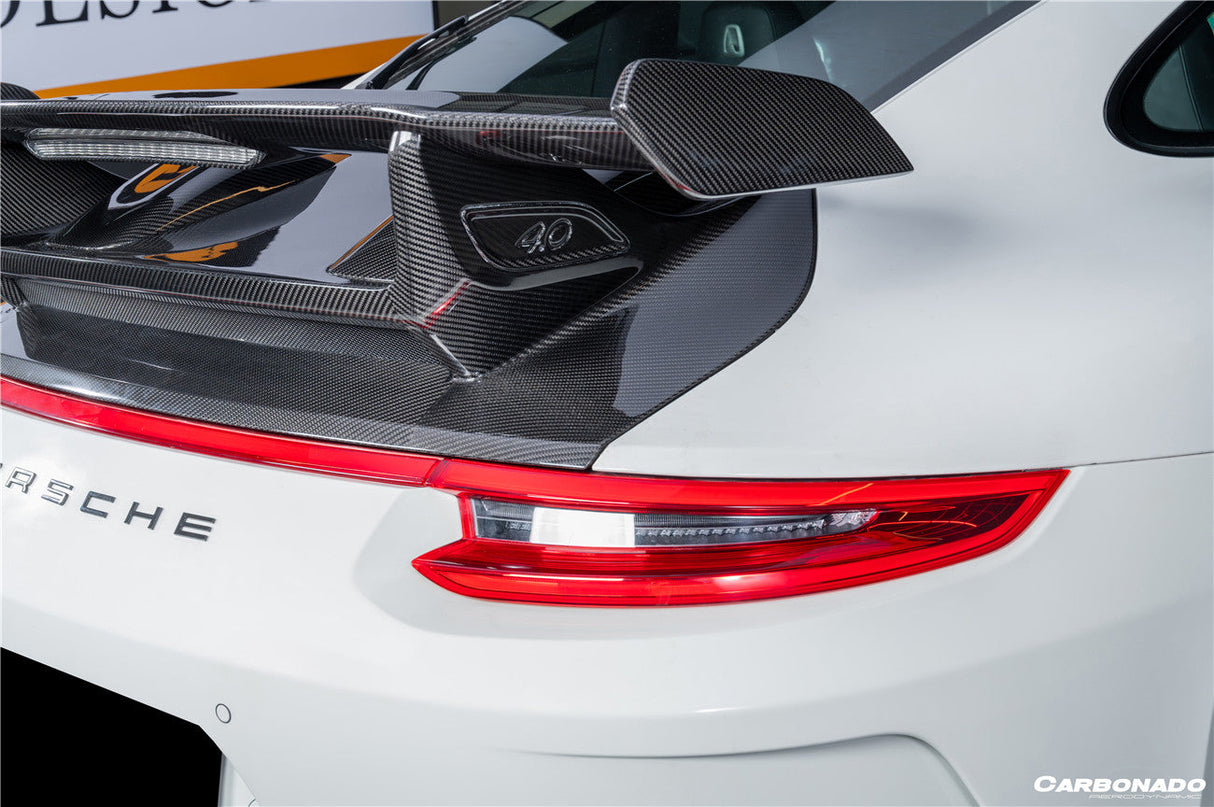 2013-2019 Porsche Carrera 911 991.2 Autoclave Carbon Fiber Trunk Spoiler Wing Carbonado (GT3) Fits: 4, S, 4S, GTS, 4 GTS