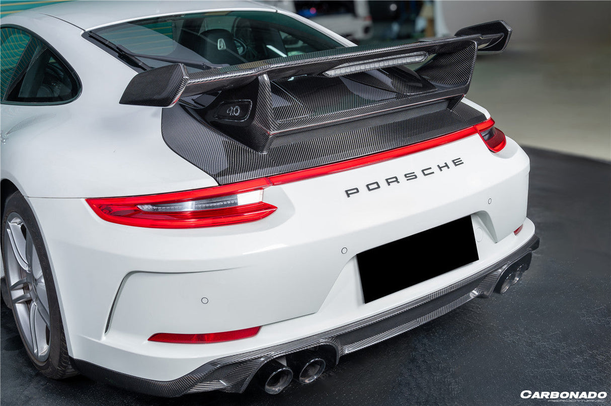 2013-2019 Porsche Carrera 911 991.2 Autoclave Carbon Fiber Trunk Spoiler Wing Carbonado (GT3) Fits: 4, S, 4S, GTS, 4 GTS