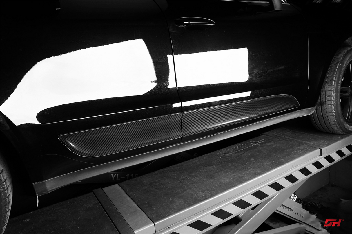 2014-2026 Porsche Macan 95B OE Style Autoclave Carbon Fiber Door Trims | Fits T, S, Turbo, GTS,