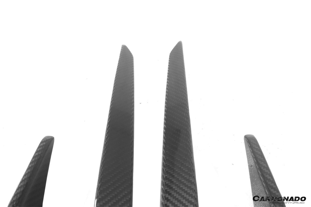 2020-2024 Tesla Model Y AD Style Autoclave Carbon Fiber Front Daytime Running Light Covers