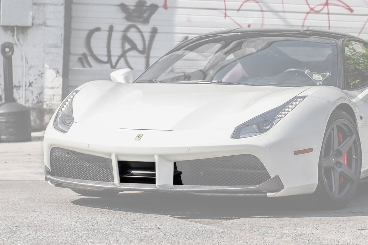 2015-2020 Ferrari 488 GTB Spider Dry Carbon Fiber Front Air Splitter