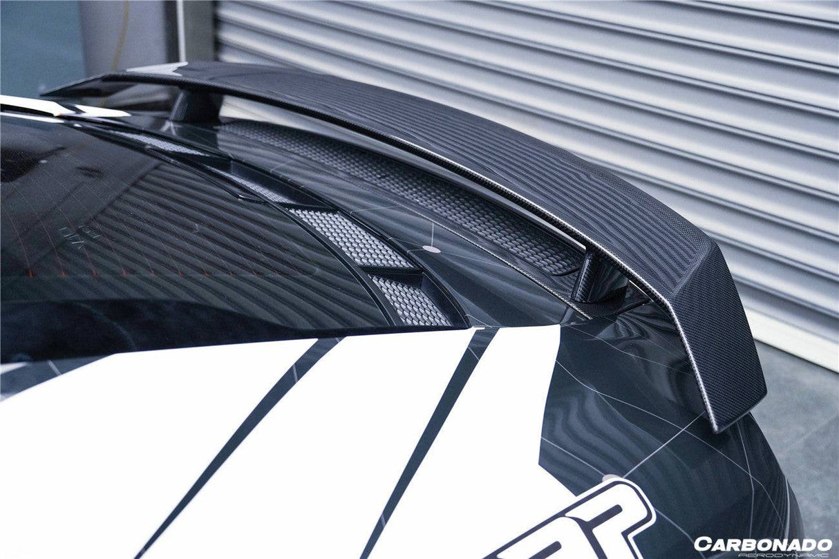 2016-2025 Audi R8 GEN2 Coupe ONLY GT Style Carbon Fiber Trunk Wing with Base