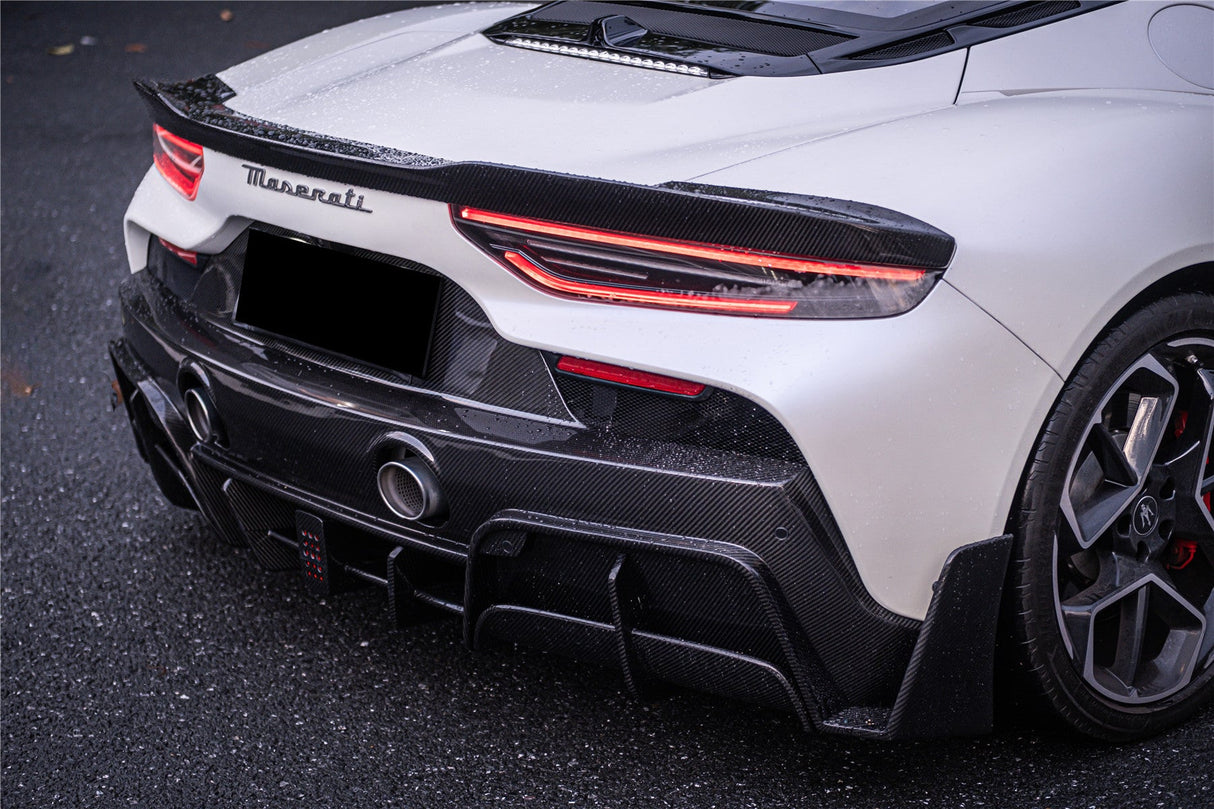 2020-UP Maserati MC20 MCPura MSY Style DRY Carbon Fiber Trunk Spoiler
