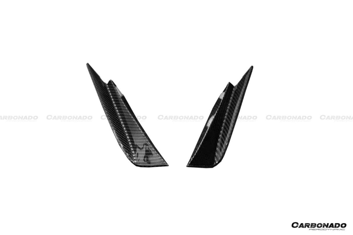 2020-2025 Maserati MC20 MSY Style DRY Carbon Fiber Front Bumper Canards