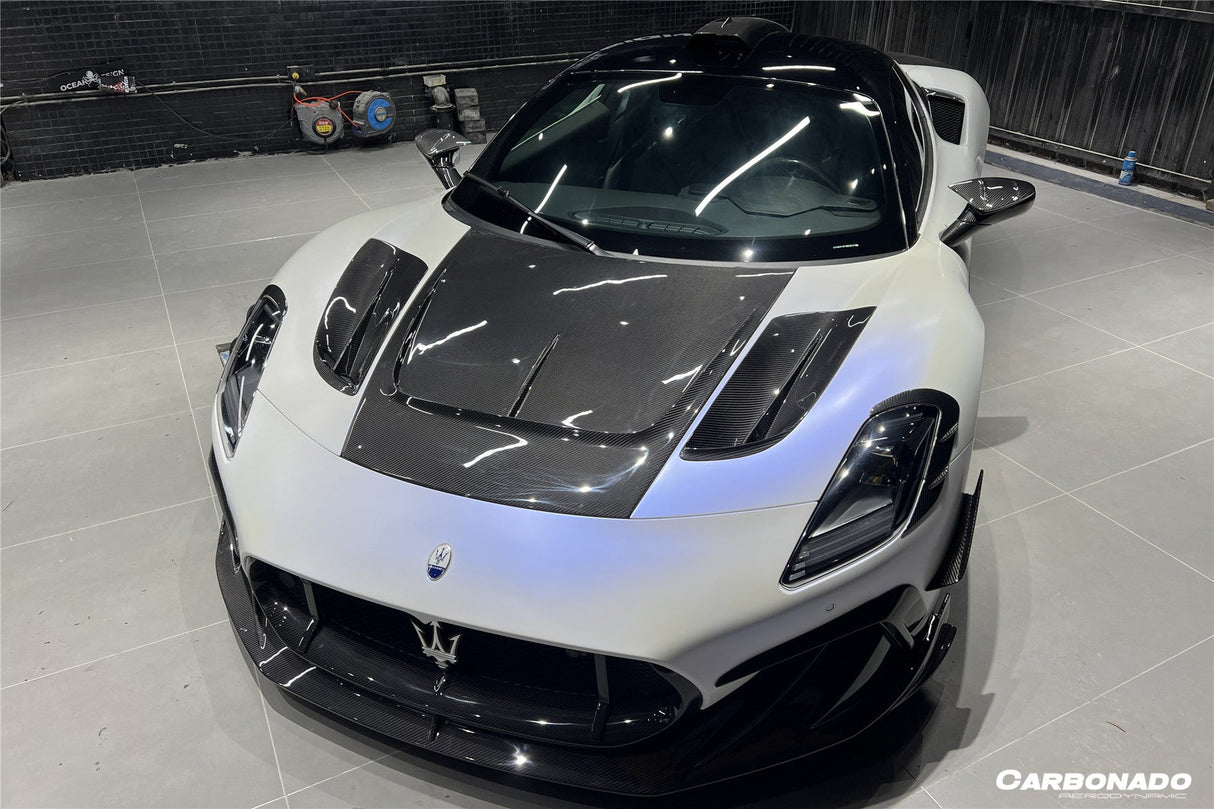2020-UP Maserati MC20 MCPura MSY Style DRY Carbon Fiber Front Hood