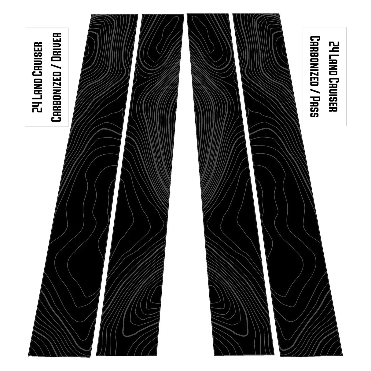 Topographic B Pillar Overlays - 2024+ Land Cruiser / GX 550