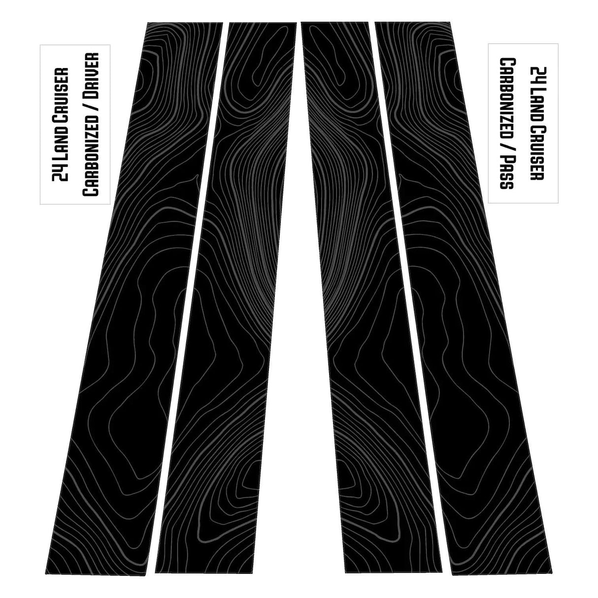 Topographic B Pillar Overlays - 2024+ Land Cruiser / GX 550