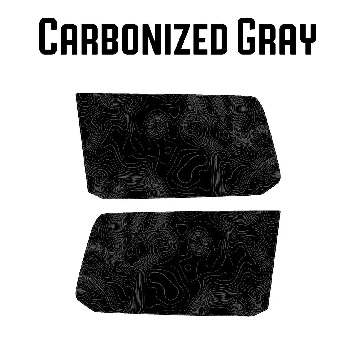 Topographic Rear Window Map Overlays - 2024+ Land Cruiser