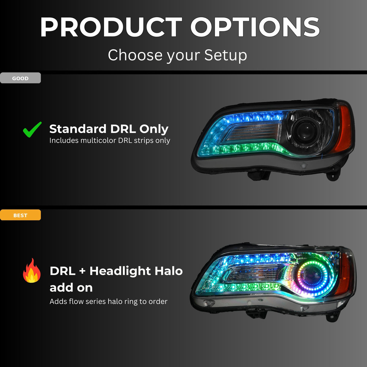 Chrysler 300 Multicolor DRL Boards (2011-2023)