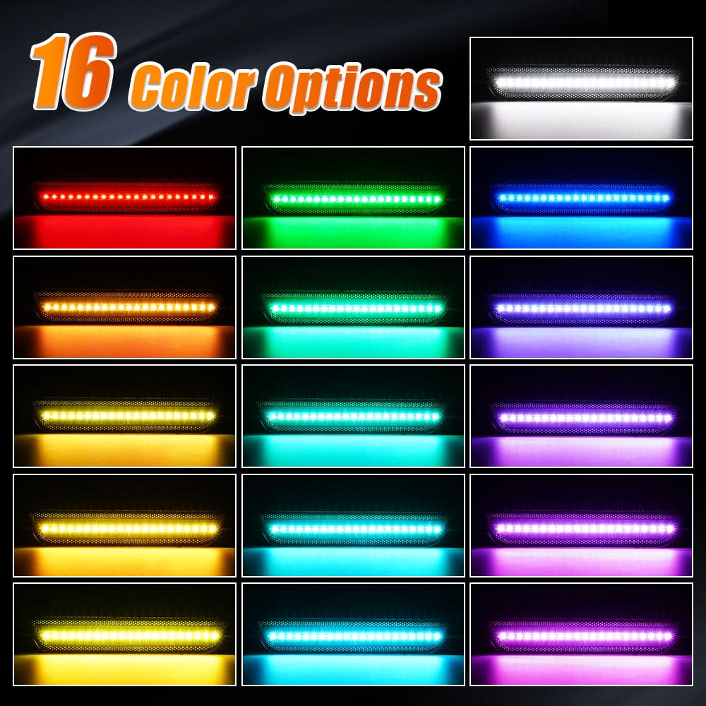 2014-2019 Chevrolet Corvette RGB Smoke C7 LED Side Marker