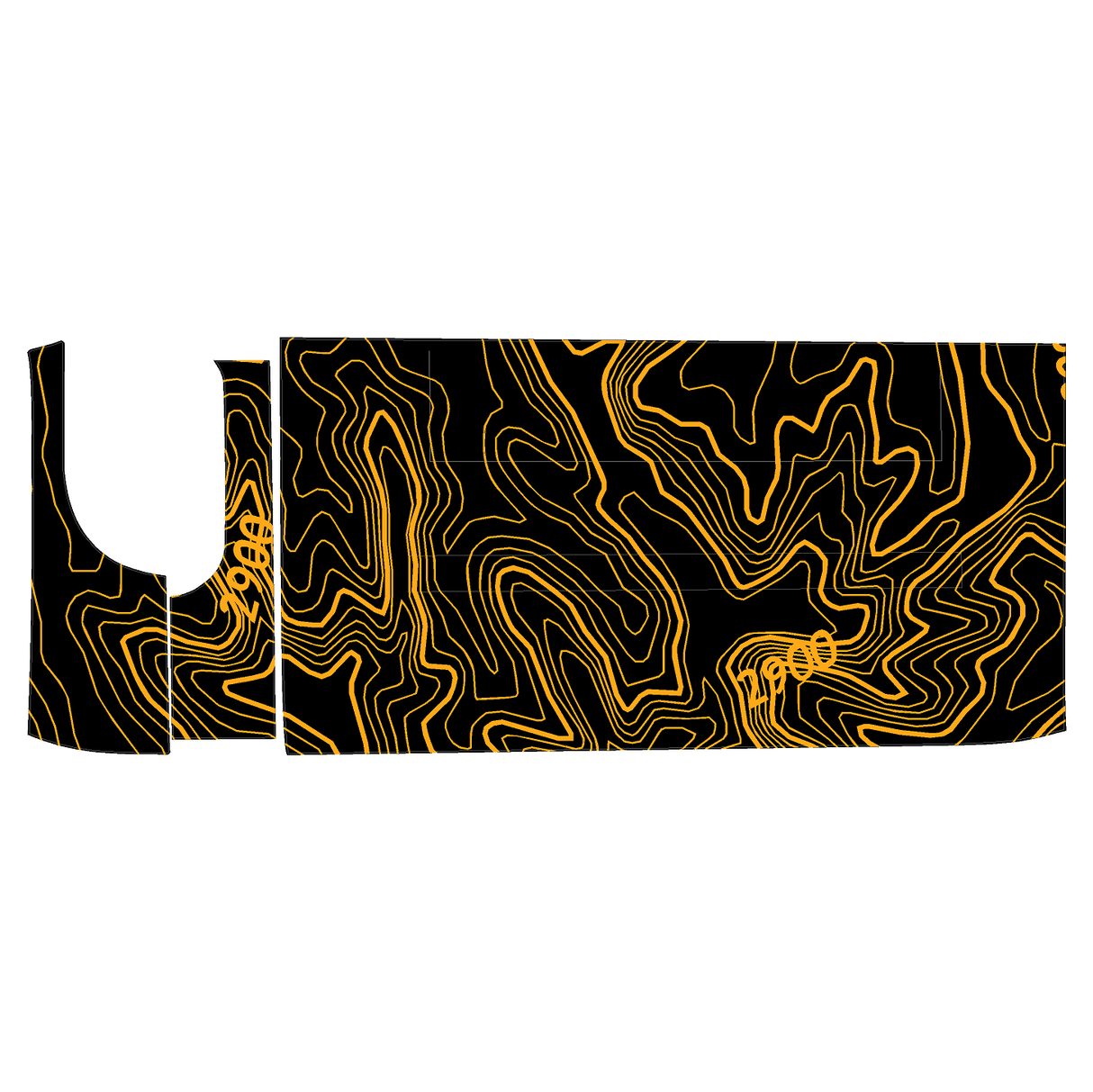 Topo 3 Piece Dash Kit (Printed Series) - 2021+ Bronco