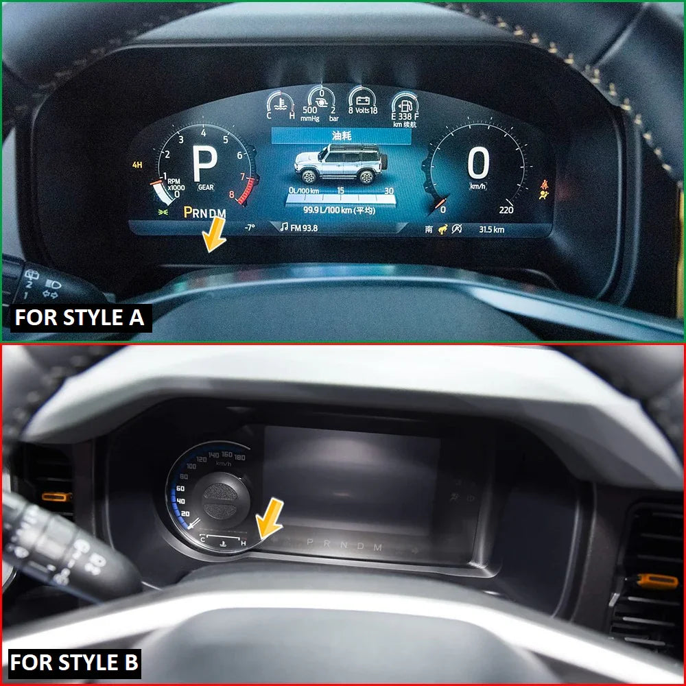 2021+ Bronco Real Carbon Fiber Gauge Cluster Dash Trim Cover