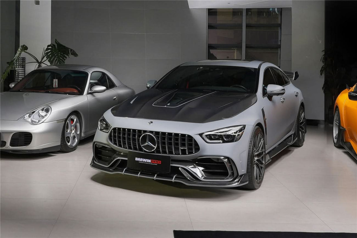 DarwinPRO 2019-2024 Mercedes Benz AMG GT50 GT53 GT43 GT63 GT63S 4Door Coupe X290 IMP Performance Ver.2 Part Carbon Fiber Front Bumper