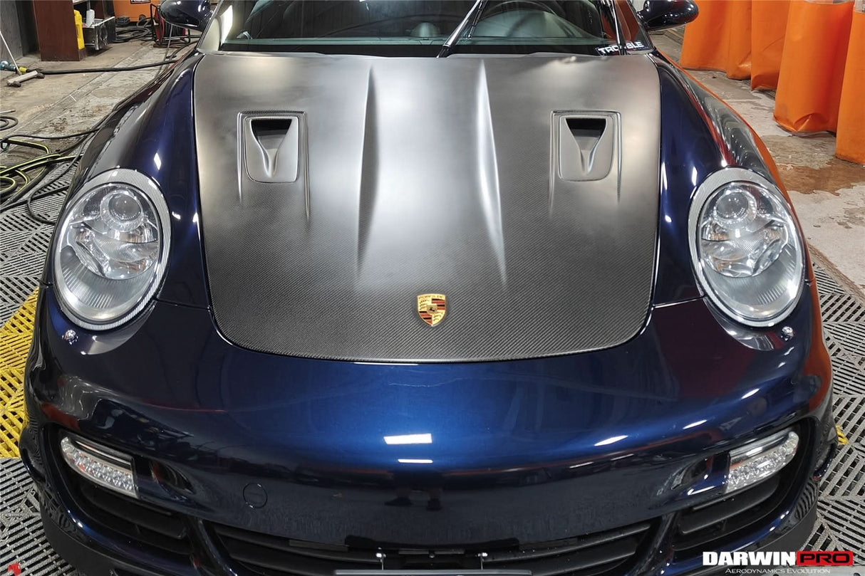 DarwinPRO 2005-2012 Porsche 911 997 Carrera & S & 4S & Turbo & 06-12 Cayman 987 GT2RS Style Hood