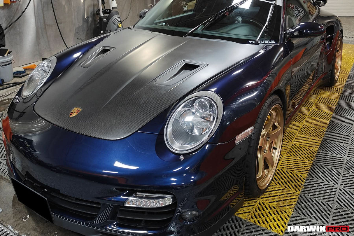 DarwinPRO 2005-2012 Porsche 911 997 Carrera & S & 4S & Turbo & 06-12 Cayman 987 GT2RS Style Hood
