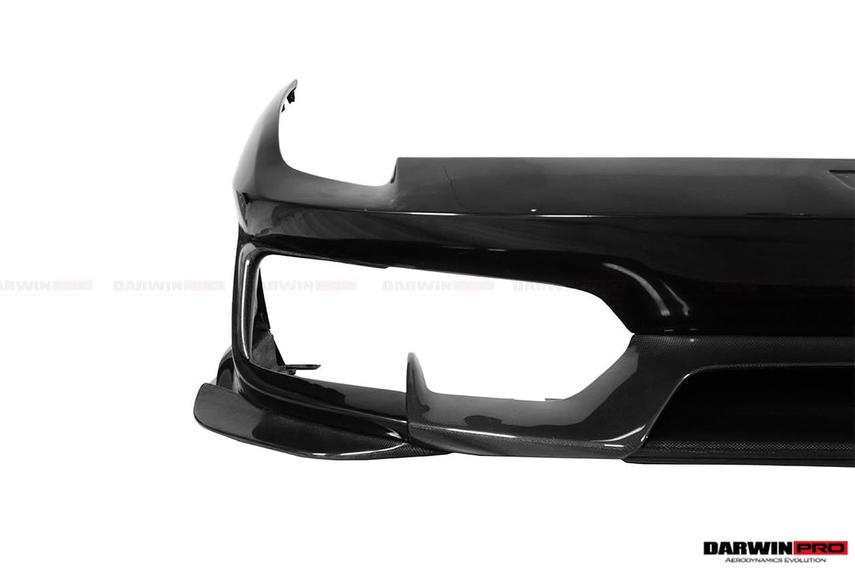 2018-2020 Ferrari 488 Pista Only Partial Carbon Fiber Front Bumper - DarwinPRO