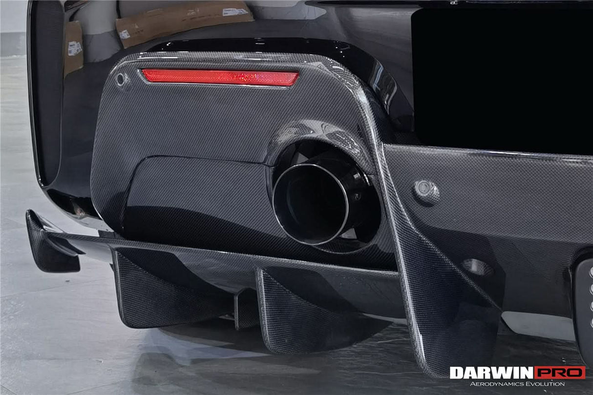 2015-2020 Ferrari 488 Spider Pista Style Carbon Fiber Rear Bumper And Wing