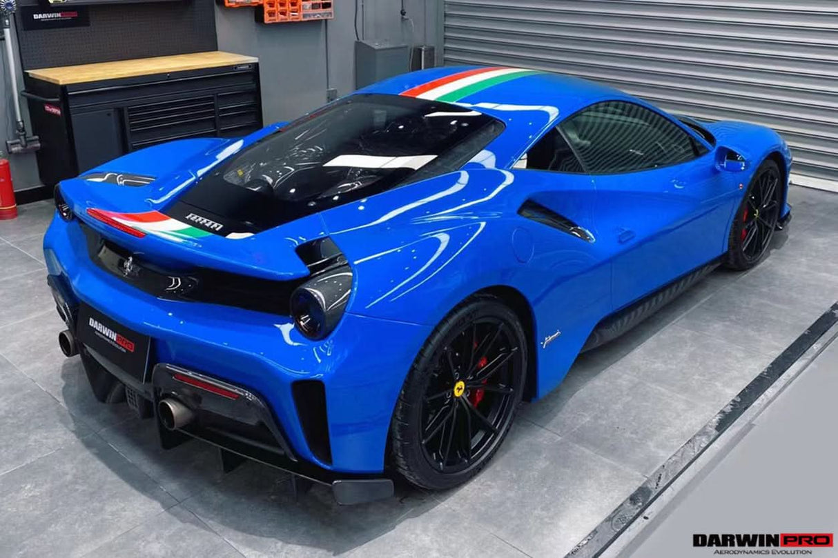 2018-2020 Ferrari 488 Pista Rear Bumper With Carbon fiber Upper Shell