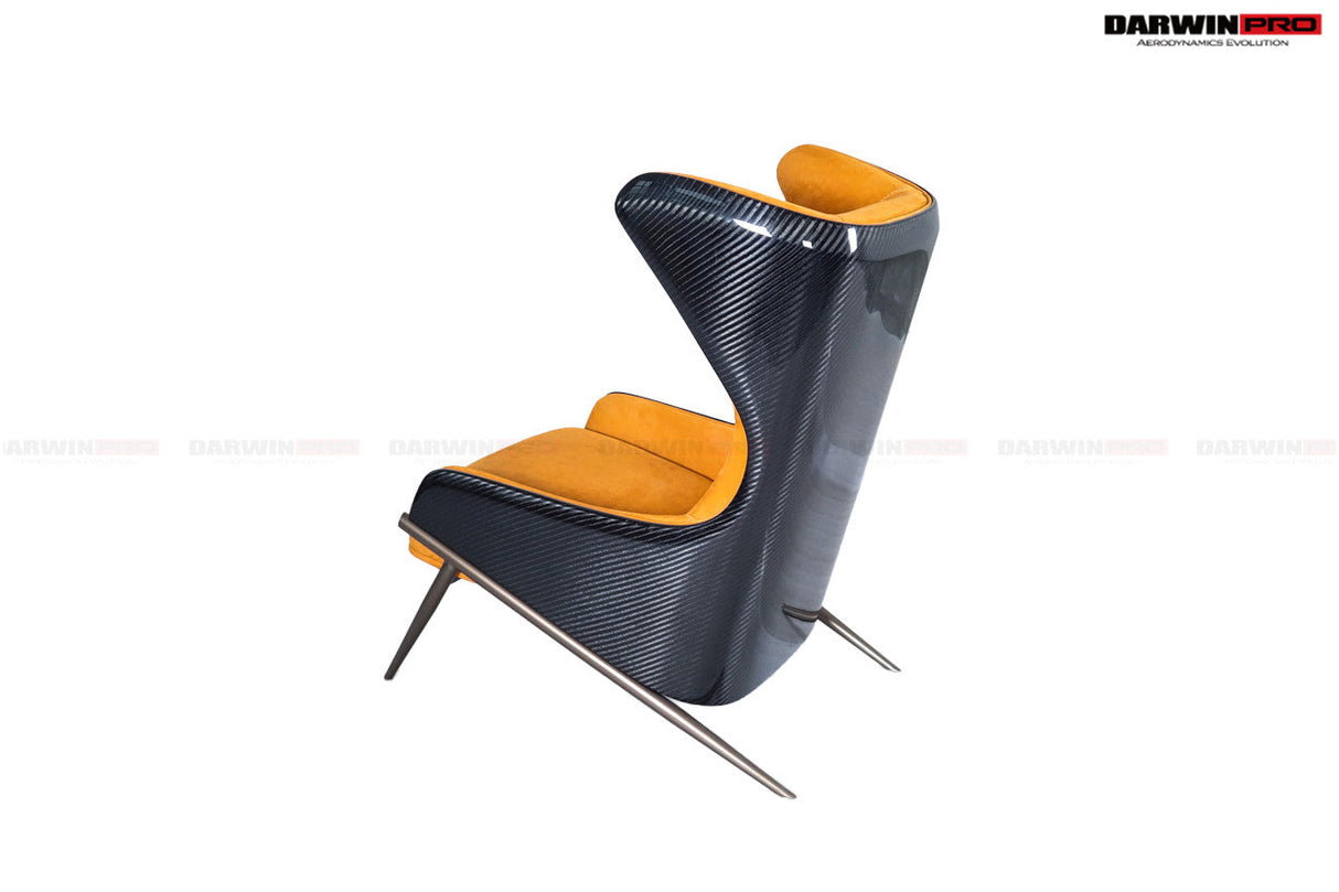 DARWINPRO CARBON FIBER CANYON ORANGE SUEDE LOUNGE CHAIR