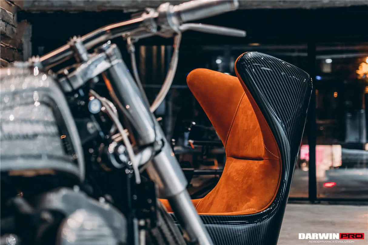 DARWINPRO CARBON FIBER CANYON ORANGE SUEDE LOUNGE CHAIR