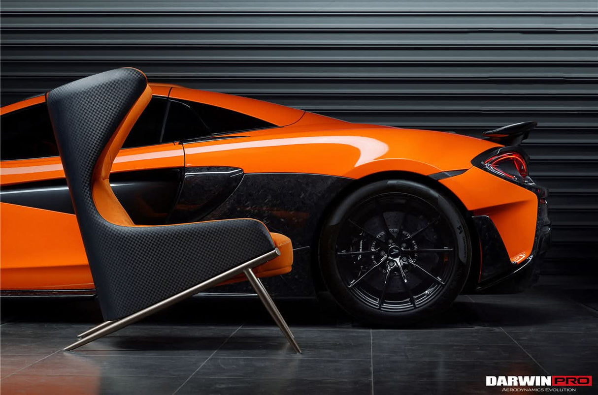 DARWINPRO CARBON FIBER CANYON ORANGE SUEDE LOUNGE CHAIR