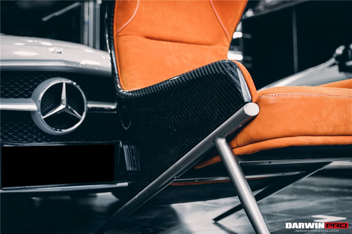 DARWINPRO CARBON FIBER CANYON ORANGE SUEDE LOUNGE CHAIR