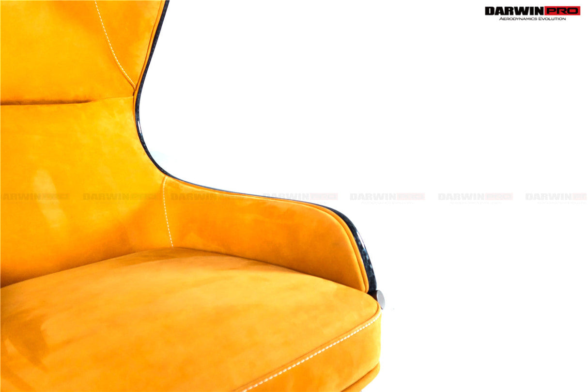 DARWINPRO CARBON FIBER CANYON ORANGE SUEDE LOUNGE CHAIR