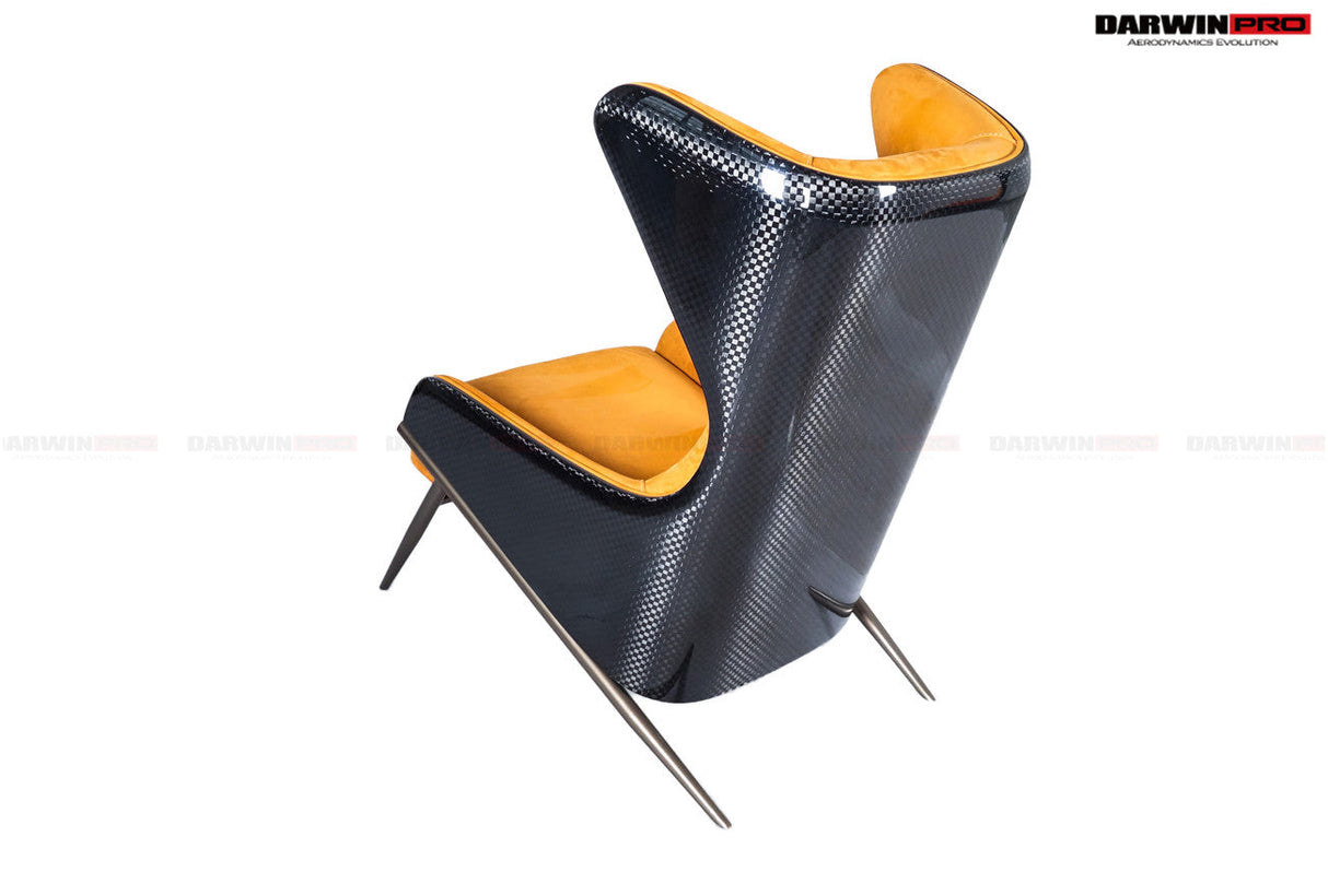 DARWINPRO CARBON FIBER CANYON ORANGE SUEDE LOUNGE CHAIR