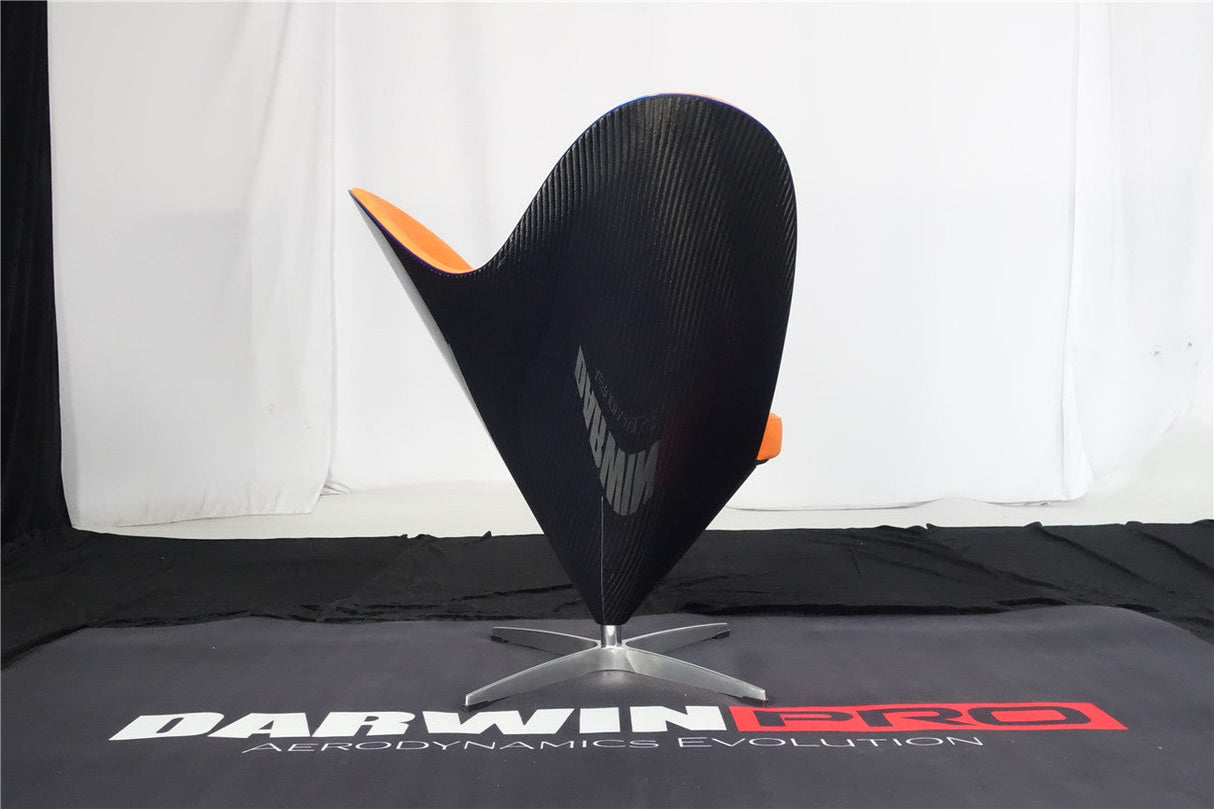 DARWINPRO CARBON FIBER HEART-SHAPED ORANGE ALCANTARA LOUNGE CHAIR