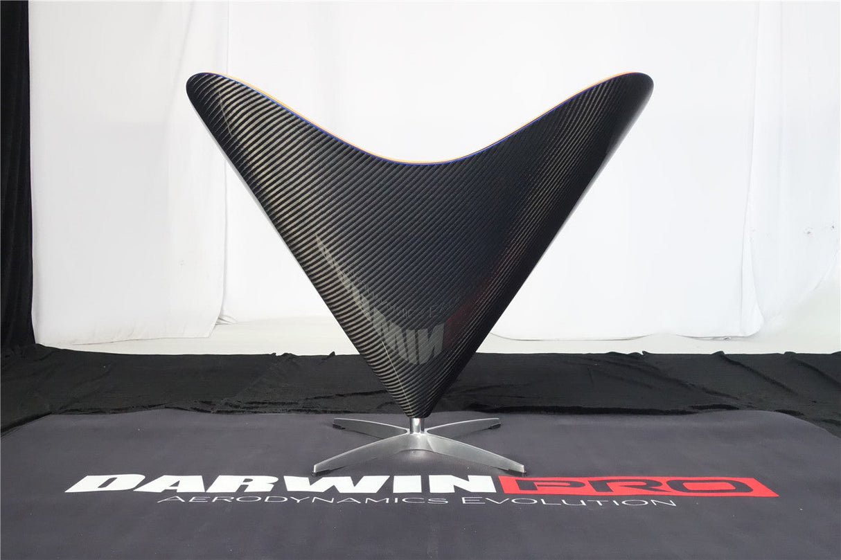 DARWINPRO CARBON FIBER HEART-SHAPED ORANGE ALCANTARA LOUNGE CHAIR