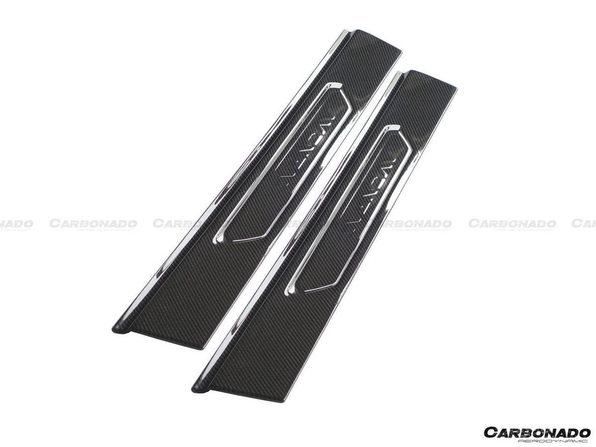 2011-2016 Lamborghini Aventador LP700 Coupe Roadster OEM Style Carbon Fiber Door Still Plate Caps