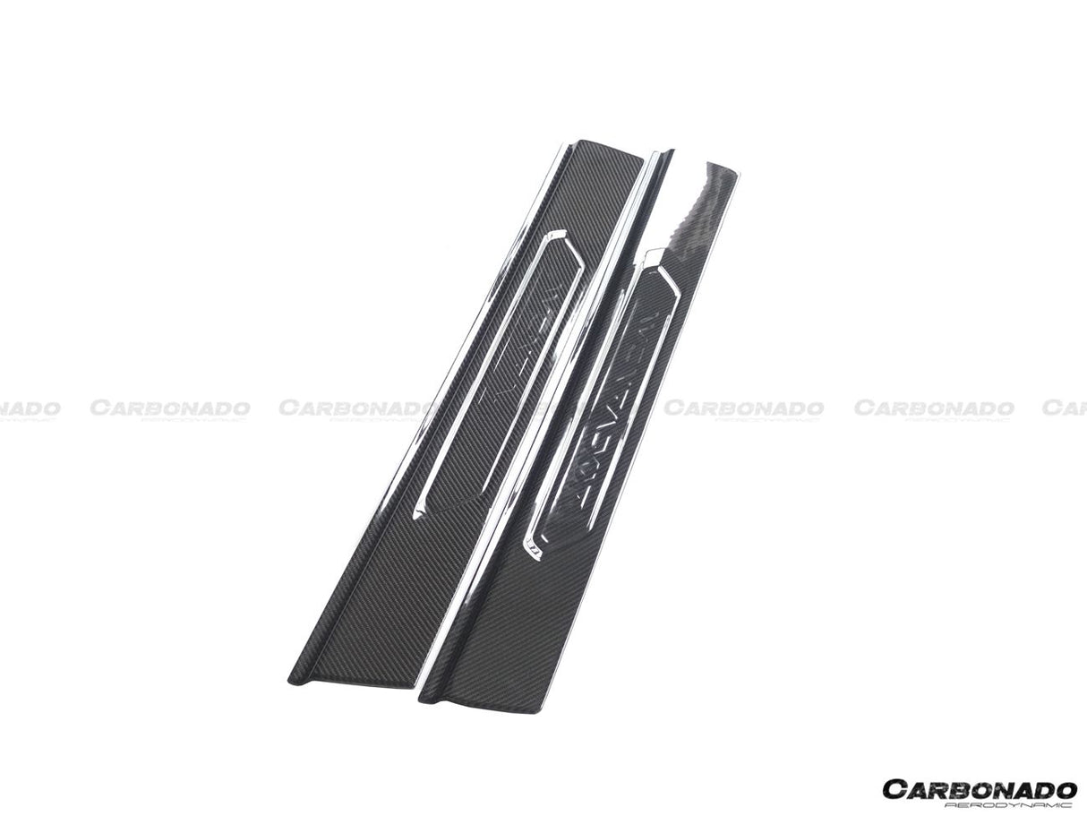 2011-2016 Lamborghini Aventador LP700 Coupe Roadster OEM Style Carbon Fiber Door Still Plate Caps
