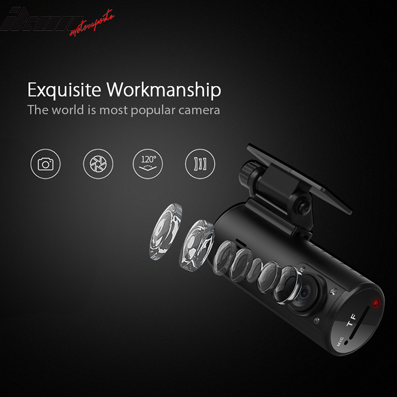 Dash Cam Mini A110 720P 120°Car Video Recorder Night Vision G-Sensor