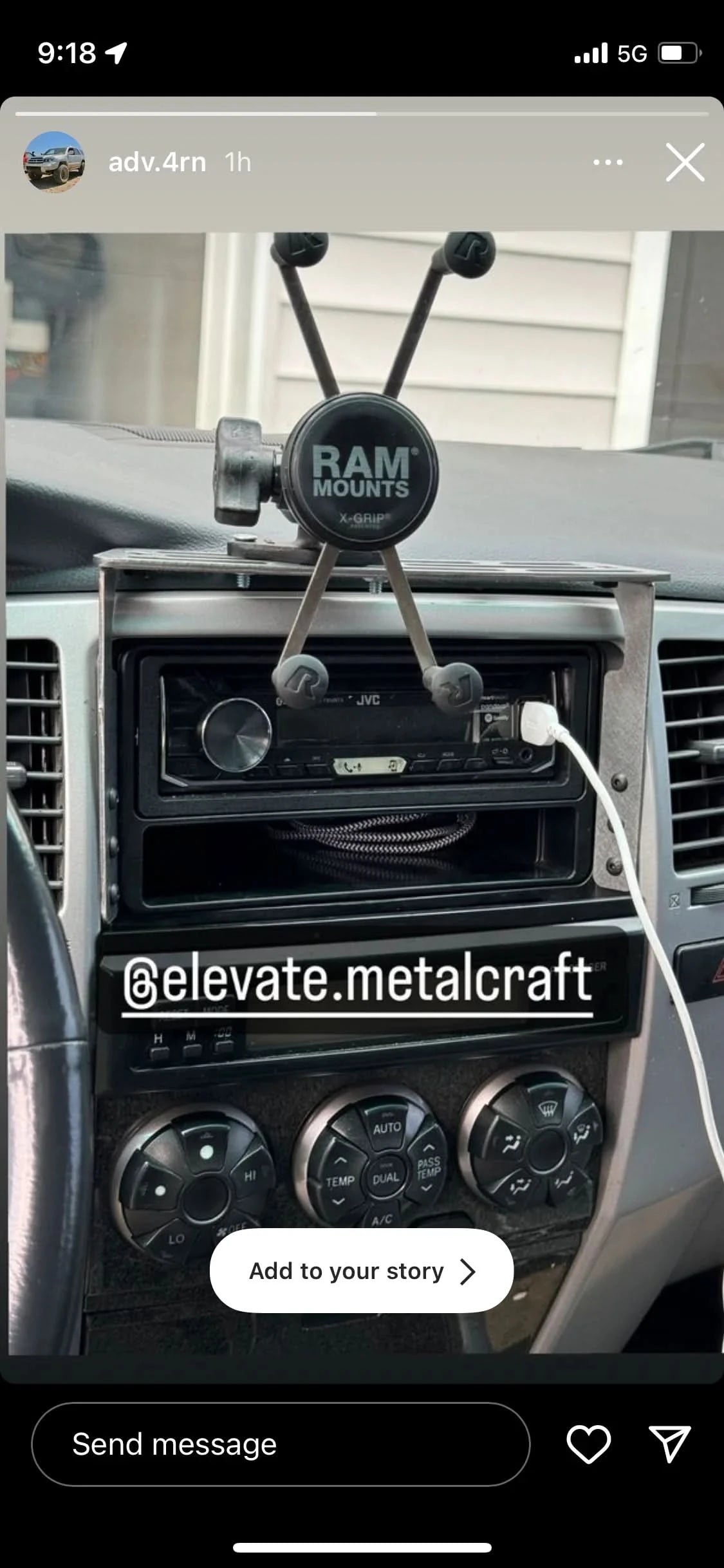2003-2009 Toyota 4runner (4th Gen) Accessory Dash Mount Molle AMP Phone Tablet Radios Overlanding