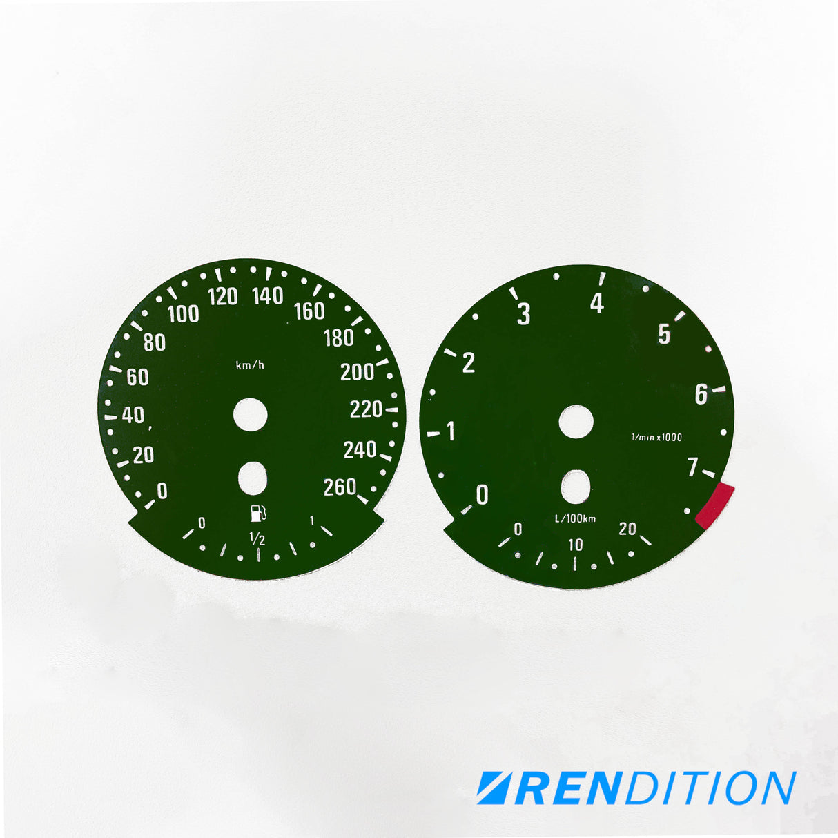 BMW E9X GAUGE FACE / GAUGE OVERLAY FOR 318, 320, 323, 325,328, 330, 335, M3 - K2 Industries