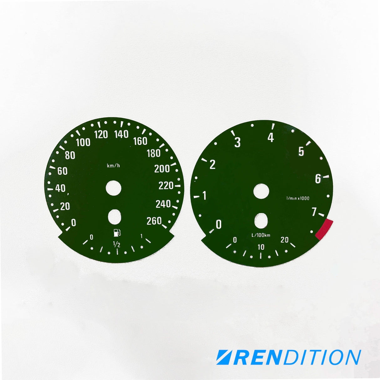BMW E9X GAUGE FACE / GAUGE OVERLAY FOR 318, 320, 323, 325,328, 330, 335, M3 - K2 Industries