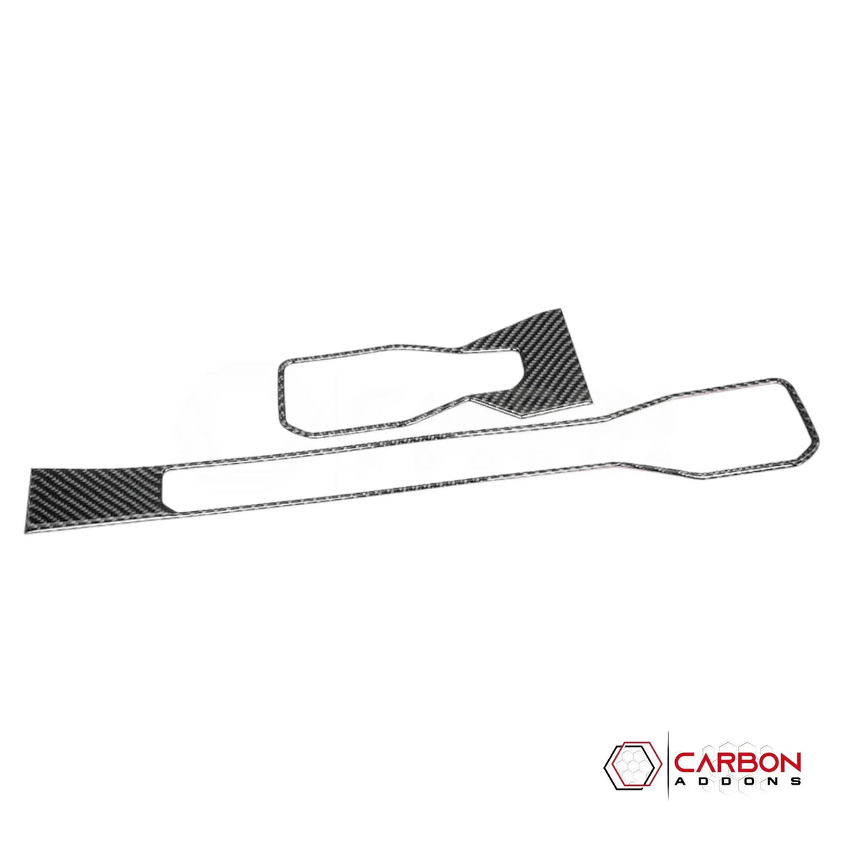 Real Carbon Fiber Dashboard A/C Vent Trim Overlays for 2024+ Ford Mustang