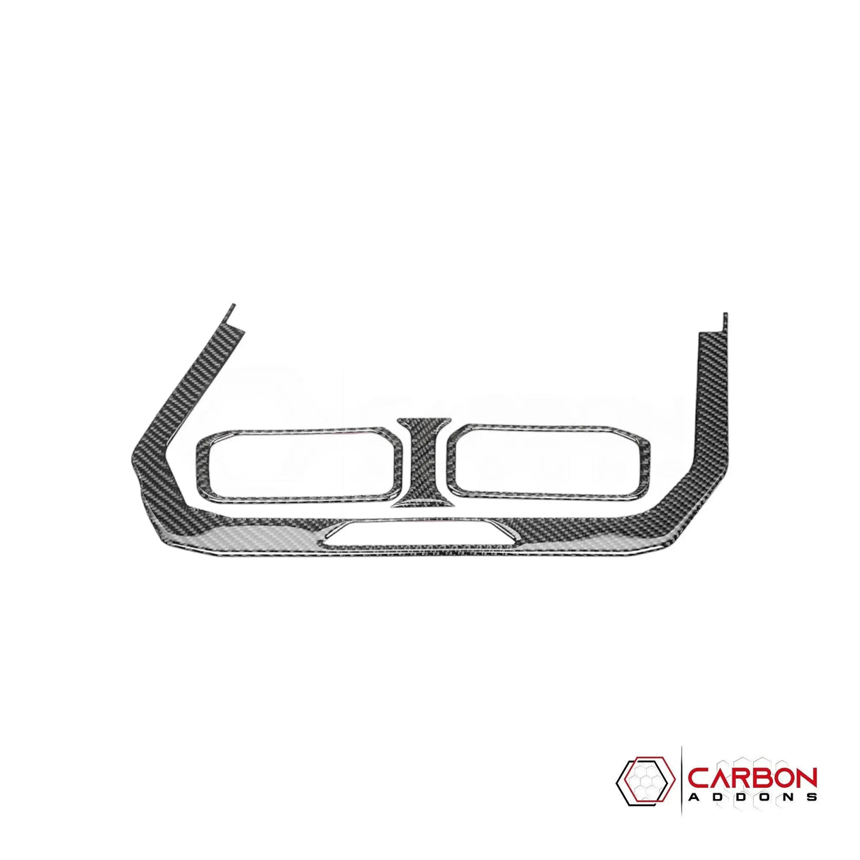 2024+ S650 Mustang Real Carbon Fiber Dash Center AC Vents Trim Overlays