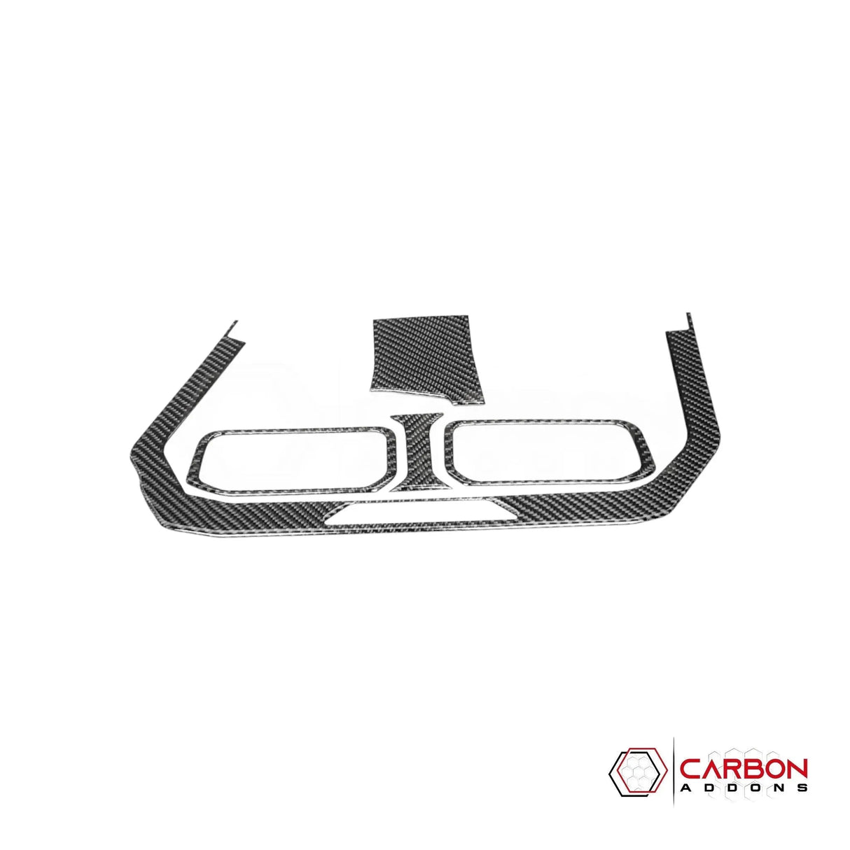 2024+ S650 Mustang Real Carbon Fiber Dash Center AC Vents Trim Overlays