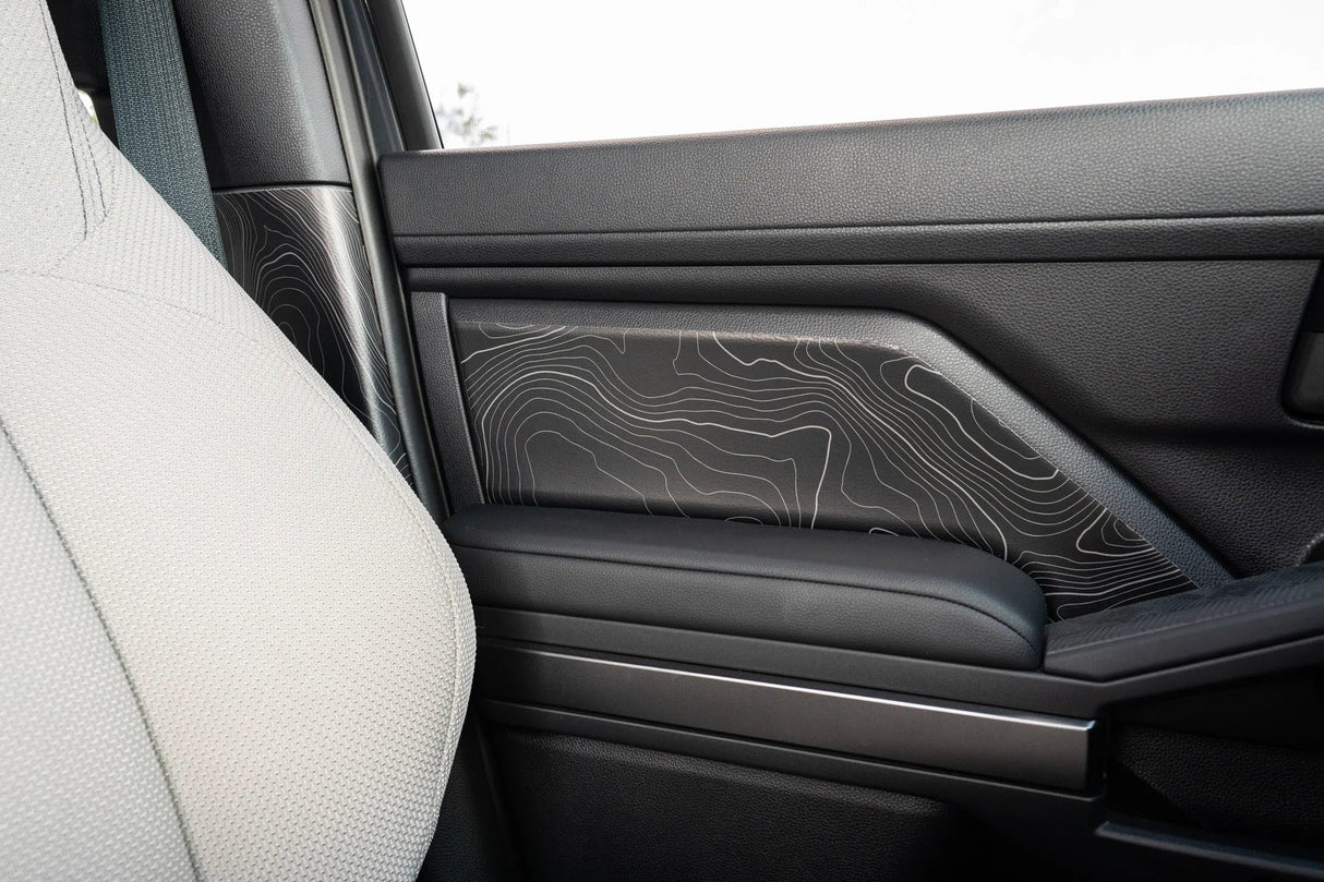 Topographic Front Door Armrest Panel Protection - 2024+ Tacoma / 2025+ 4Runner