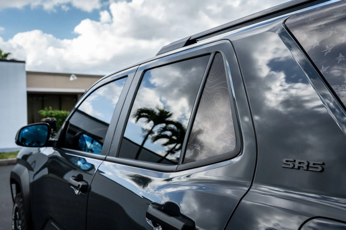 Topographic Rear Vent Window Overlay (Perforated) - 2025+ 4Runner