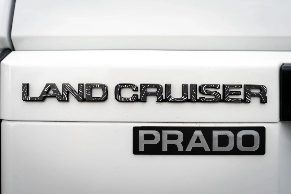 "Land Cruiser" Topographic Rear Tailgate Emblem Overlays - 2024+ Land Cruiser