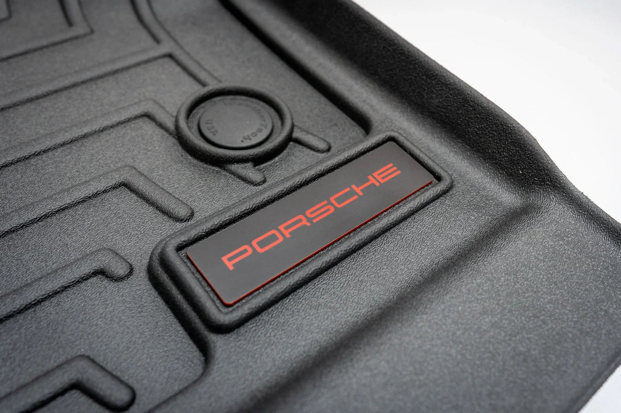 Porsche Logo Emblem for Weathertech All Weather Floor Mats (Single) - Porsche 911 Cayman Cayenne Boxter Macan Taycan