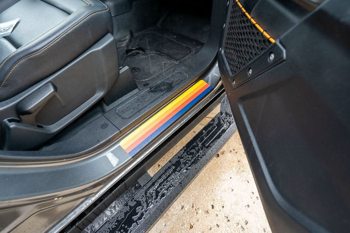 Badlands 5 Bar Retro Stripe Package (Hood, Lower Door Protection, Door Sills) - 2021+ Bronco