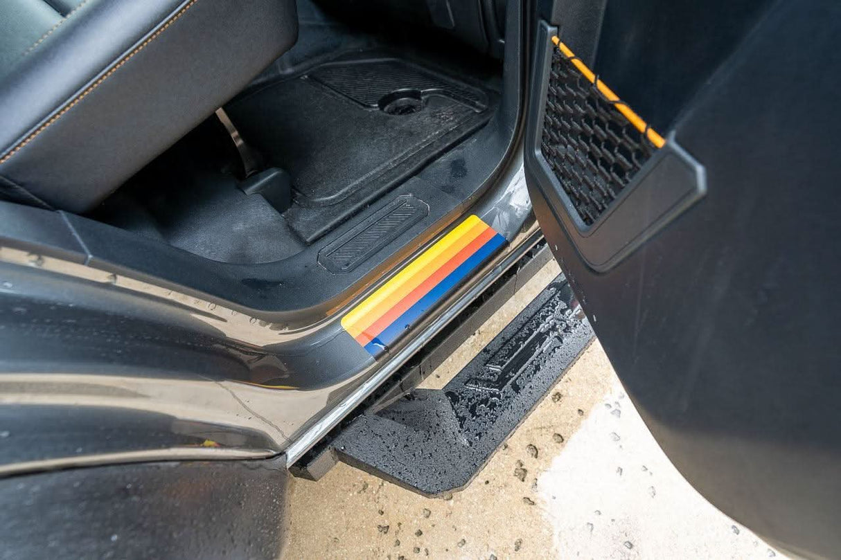 Badlands 5 Bar Retro Stripe Package (Hood, Lower Door Protection, Door Sills) - 2021+ Bronco