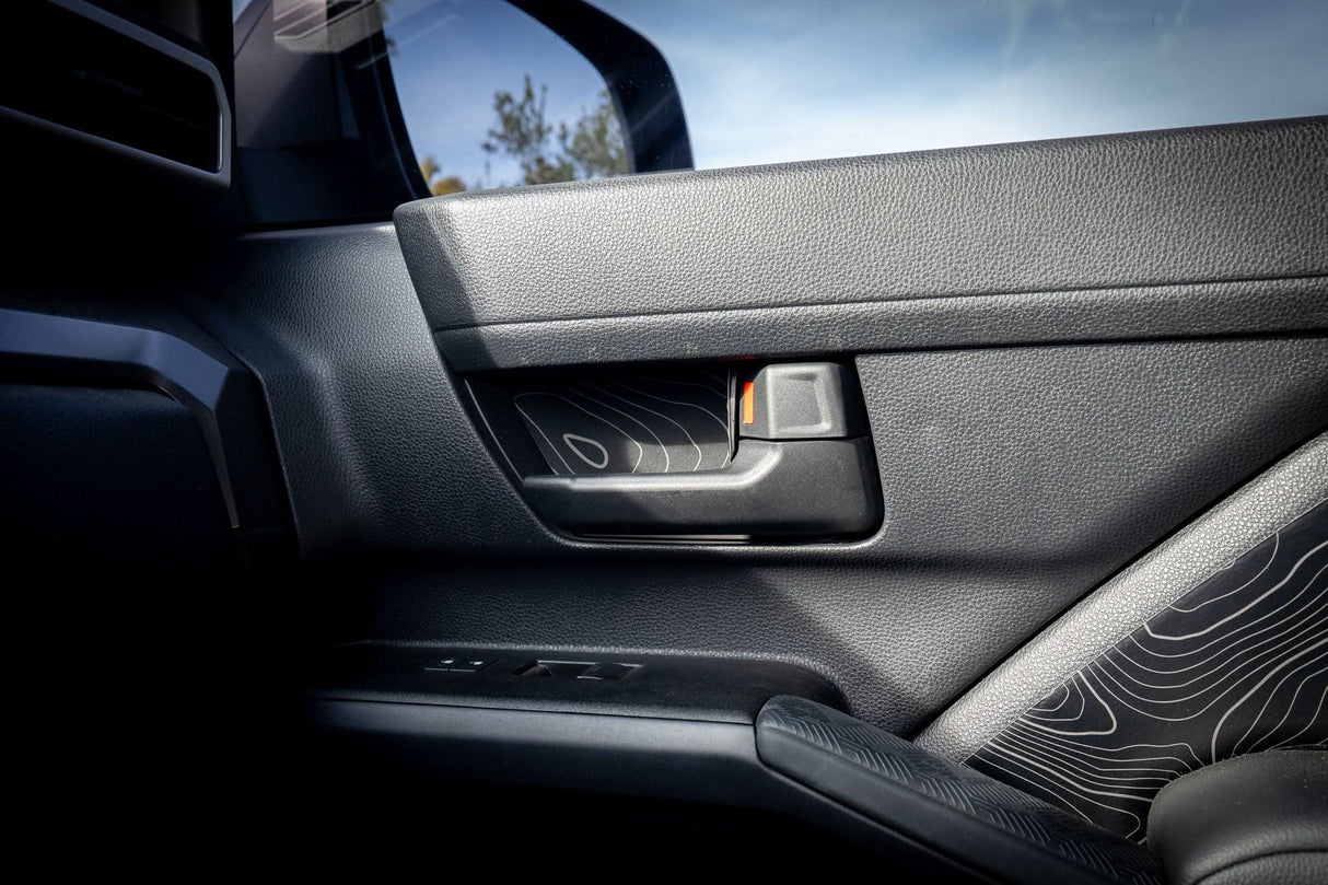 Topographic Inner Door Cup Overlays - 2024+ Tacoma / 2025+ 4Runner