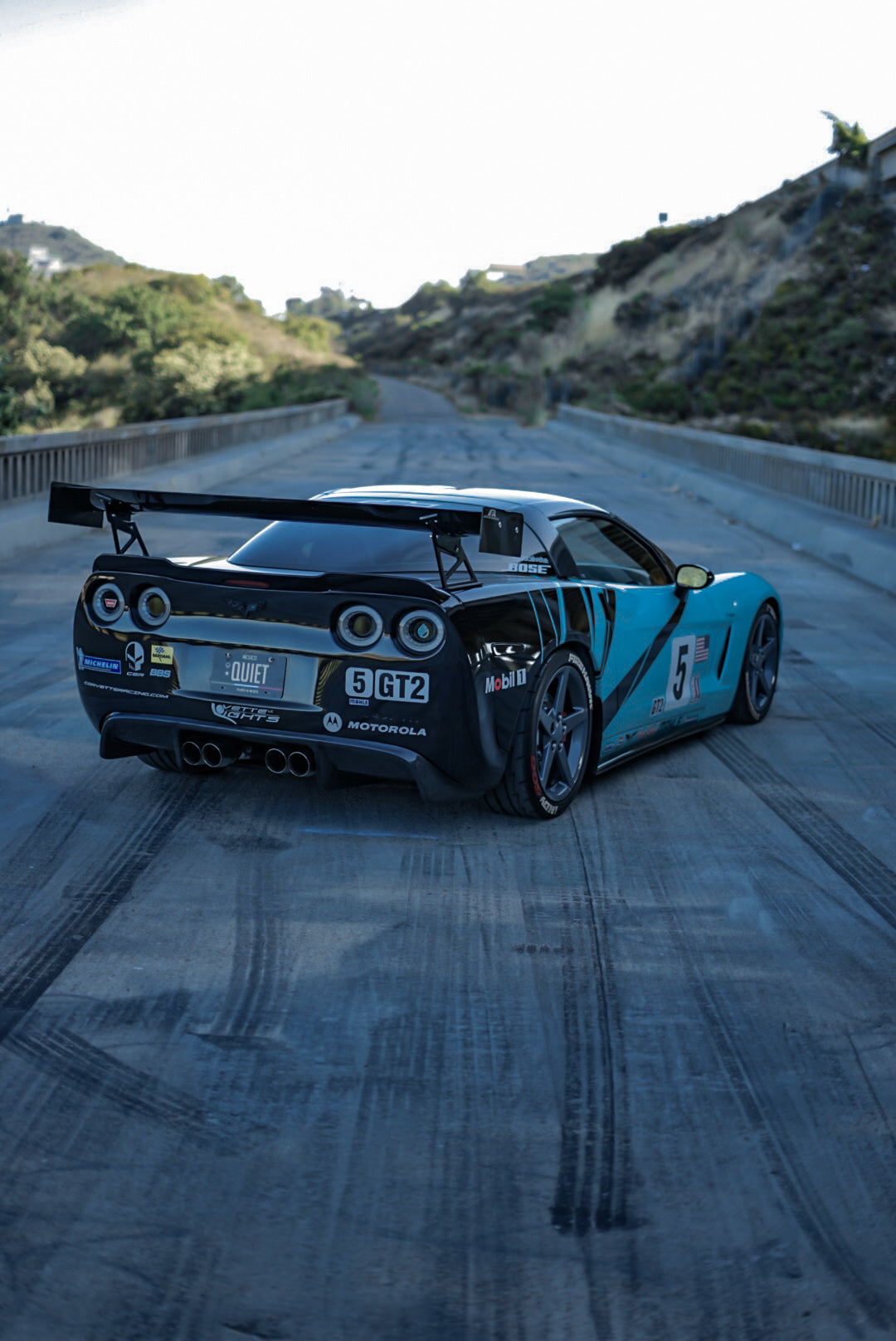 Chevrolet Corvette C6 / C6 Z06 GTC-500 Carbon Fiber Adjustable Wing