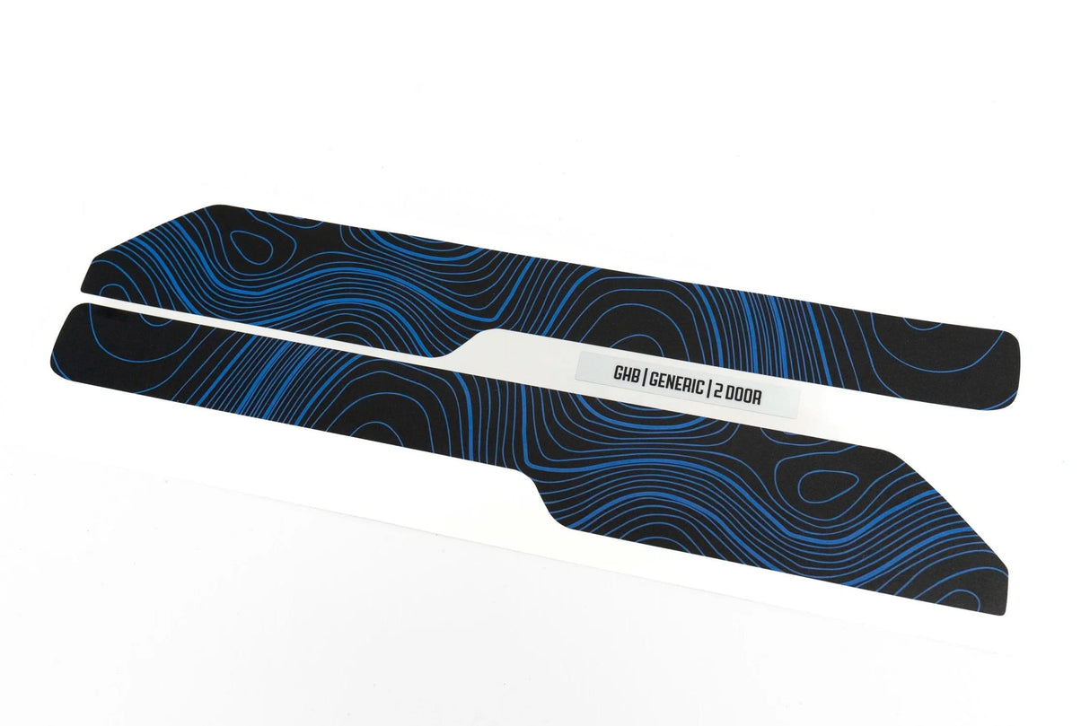 Topo Front Interior Upper Door Card Insert Overlays (Printed Series) - 2021+ Bronco 2 Door