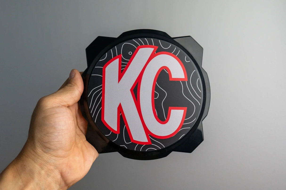 KC HiLITES Pro6 / Titan Gravity Light Cover Topo Overlays (Pair) - Universal
